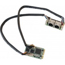 Модуль   MEC-LAN-M002-R1/UB0511 Mini-PCIe Module with 2x LAN Ports, 1x Universal Bracket (154 x 17 mm)
