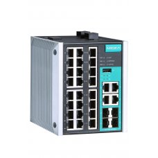 Коммутатор EDS-528E-4GTXSFP-HV-T Managed Gigabit Ethernet switch with 24 10/100BaseT(X) ports, and 4 combo 10/100/1000BaseT(X) or 100/1000BaseSFP ports, t: -40/75