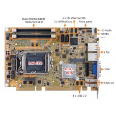 Плата  HPCIE-C236      Half-size PICMG 1.3 CPU card supports LGA 1151 Intel® Xeon® E3, Core™ i3/Pentium®/Celeron® CPU with Intel® C236, ECC & non-ECC DDR4 SO-DIMM, VGA, iDP, Intel GbE, USB 3.0, mSATA, SATA, PCIe Mini, Intel® AMT and RoHS