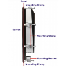 Крепеж  FPK-06     PPC-F24A panel mount kit, silver color